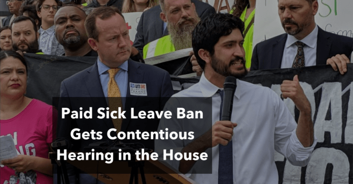 paid sick leave ban