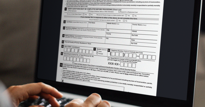 Online Voter Registration and Drivers Licence Renewal in Texas