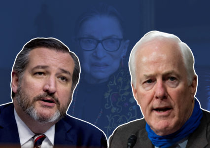 Cruz Cornyn support doing supreme court justice