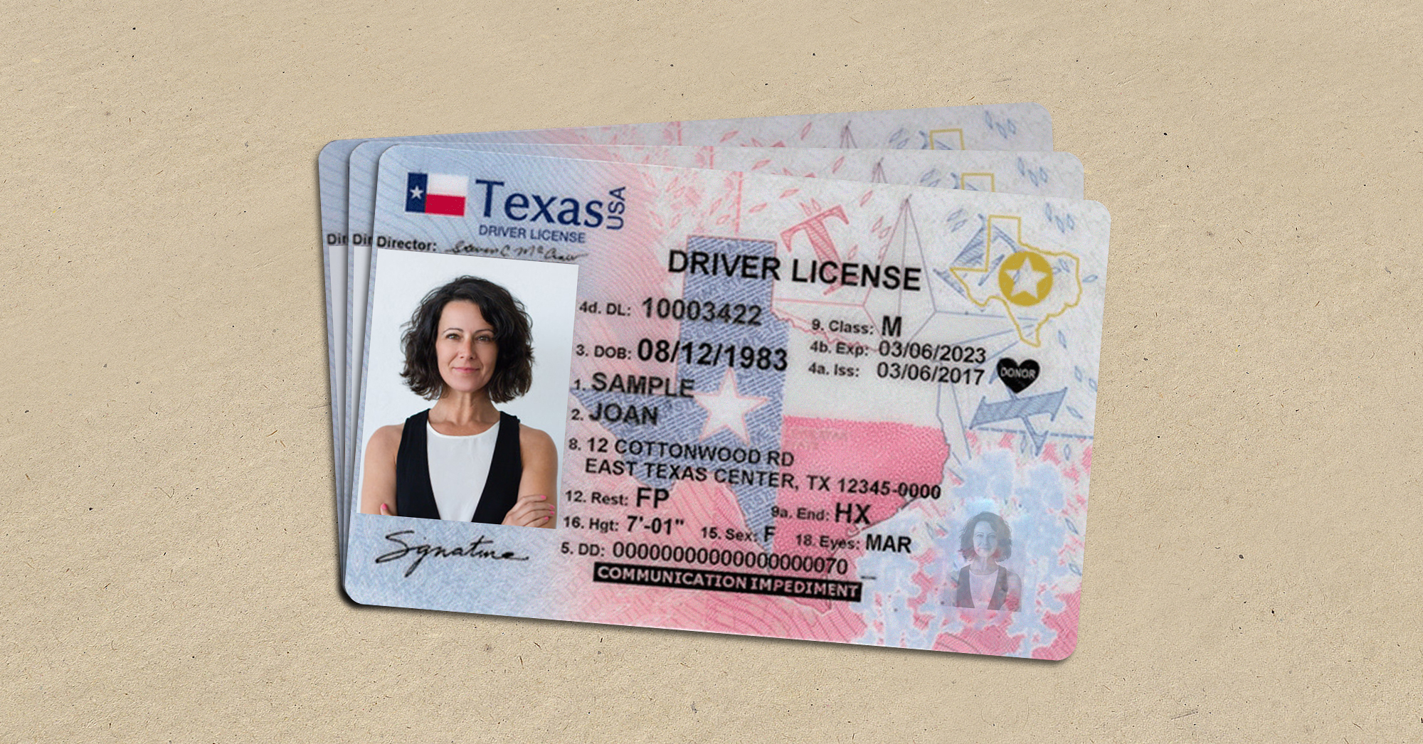 Driver s license. California Driver License. Washington Driver License. Texas Driver License.