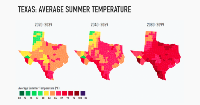 Texas-average-summer-temperature