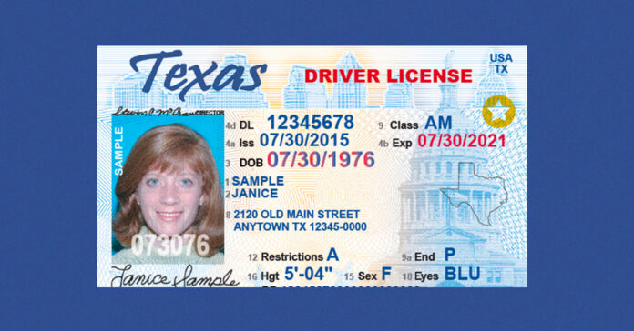 Texas-driver-s-license-has-a-gold-star