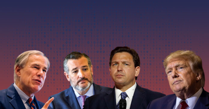 CPAC-straw-poll--Trump-69%,-DeSantis-23%,-Cruz-2%,-Abbott-0%