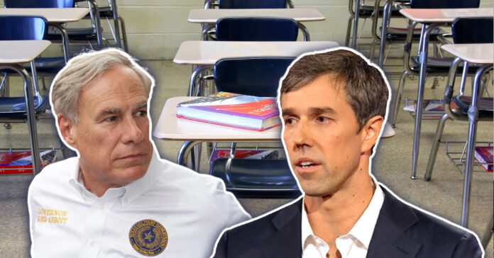 With-rural-Texas-watching,-Greg-Abbott-and-Beto-O’Rourke-dig-in-on-school-vouchers-fight