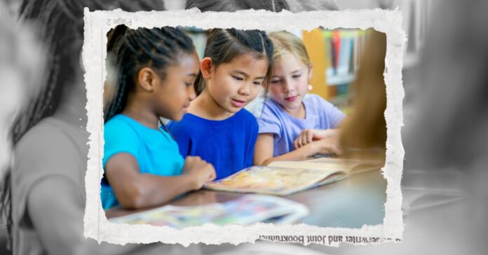 Kids reading in a classroom
