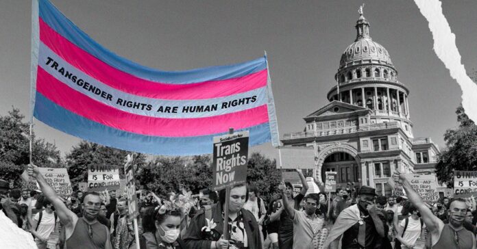 Protestors for trans rights-ranewstx