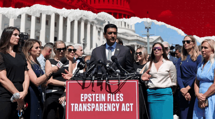 Texas Delegation Backs Epstein File Release A picture of the U.S. Congress during the conference.